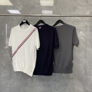 톰브라운 니트 반팔 티셔츠