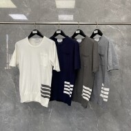 톰브라운 니트 반팔 티셔츠