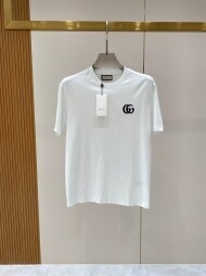 구찌 GUCCI 심플 캐주얼 코튼 남녀 반팔 티