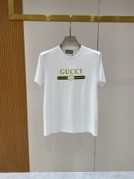 구찌 GUCCI 심플 캐주얼 코튼 남녀 반팔 티