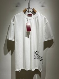 구찌 GUCCI 트렌디 캐주얼 박시 남녀 반팔 티