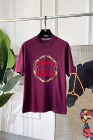 구찌 GUCCI 데일리 캐주얼 프린트 자수 남자 반팔 티