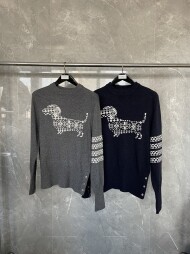 톰브라운 라운드 니트