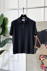 로로피아나 Loro Piana 캐주얼 컴포트 소프트 남성 폴로 니트 반팔