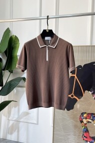 로로피아나 Loro Piana 캐주얼 컴포트 소프트 남성 폴로 니트 반팔