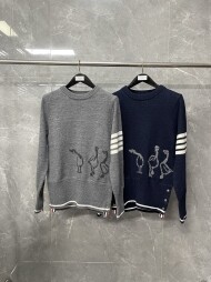 톰브라운 라운드 니트