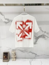 오프화이트 모던 디자인 캐주얼 심플 반팔티셔츠 남녀공용