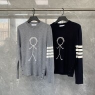 톰브라운 라운드 니트