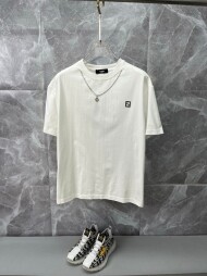 펜디 FENDI 체인 모던 캐주얼 남녀 반팔 티