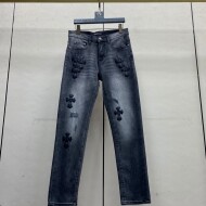크롬하츠 Chrome Hearts 십자가 클래식 캐주얼 남성 청바지