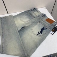 생로랑 Saint Laurent 클래식 빈티지 스판 남성 청바지