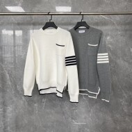 톰브라운 가슴 포켓 니트