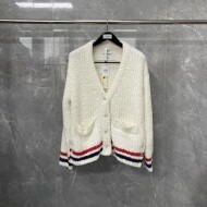 톰브라운  부클 울 스트라이프 카디건