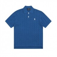 폴로 랄프로렌 RALPH LAUREN 클래식 자수 스몰 로고 프리미엄 여성 폴로 니트 반팔