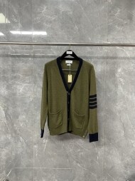 톰브라운 배색 캐시미어 카디건