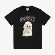 가니 로고 프린트 베이비 핏 여성반팔티 T4239 252