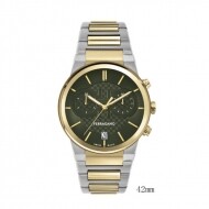 Ferragamo 페라가모 Chronograph Quartz 그린 Dial Men’s Watch SFME01223