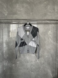 톰브라운 다이아몬드 패턴 카디건