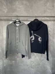 톰브라운 후드 집업