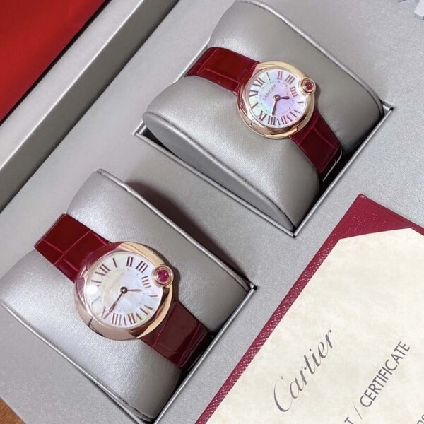 위핑,까르띠에 발롱 블랑 드 30mm  26mm 여성용 시계 WGBL0007