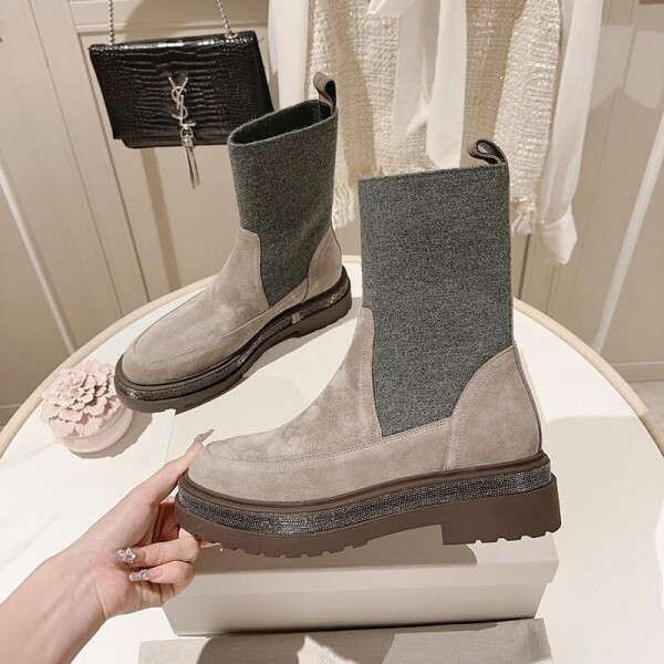 위핑,브루넬로 쿠치넬리 BRUNELLO CUCINELLI 부츠 2칼라 MZSFG2327C8275