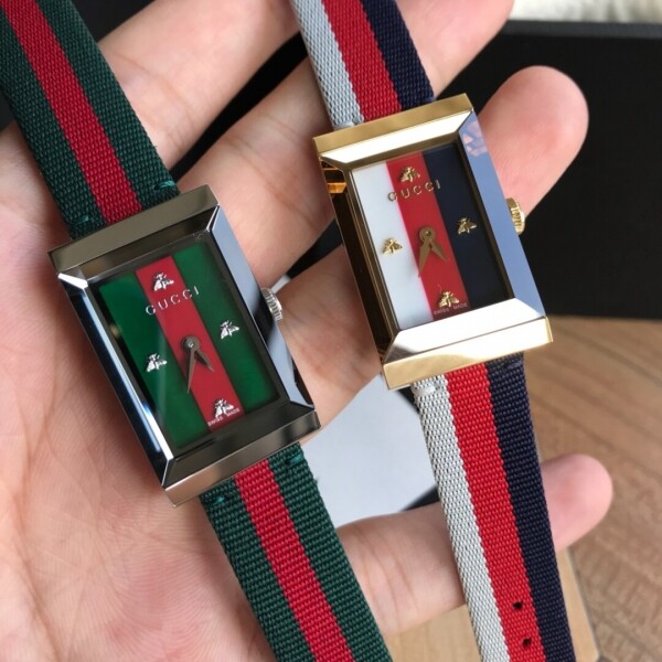 위핑,구찌 GUCCI 여성 나토 34mm*21mm 시계 2칼라 YA147405