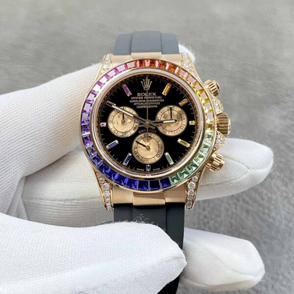 위핑,ROLEX 롤렉스 코스모그래프 데이토나 레인보우 풀다이아몬드 40MM 시계 116595RBOW