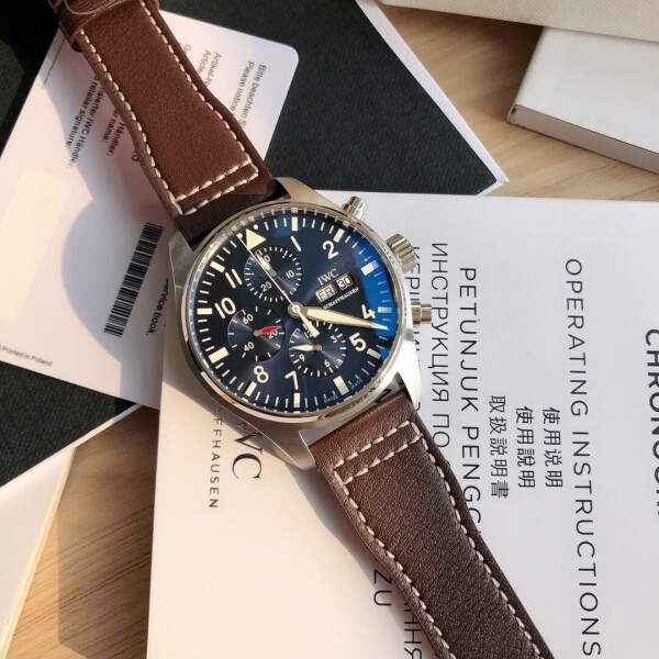 위핑,IWC 파일럿 크로노 청판 어린왕자 에디션 43mm 시계 iw377714