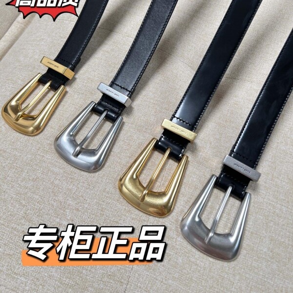 위핑,YSL 생로랑 브러쉬드 가죽 폴크 버클 2.5CM 여성벨트 756414AACUU1000