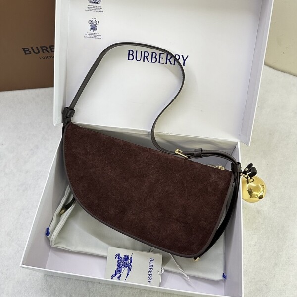 위핑,버버리 BURBERRY 드롭 장식 스웨이드 숄더백 8075574