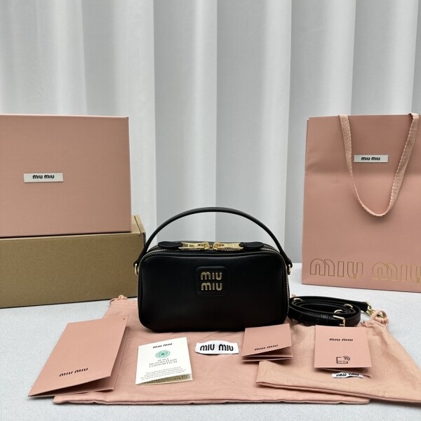 위핑,미우미우 가방 로고 레더 숄더백 3칼라 5BH229