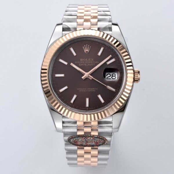 위핑,롤렉스 Datejust 41 오이스터 오이스터스틸과 에버로즈 3칼라 m126331-0003
