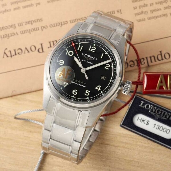 위핑,론진 스피릿 블랙 다이얼 40MM 시계 L3.810.4.53.6