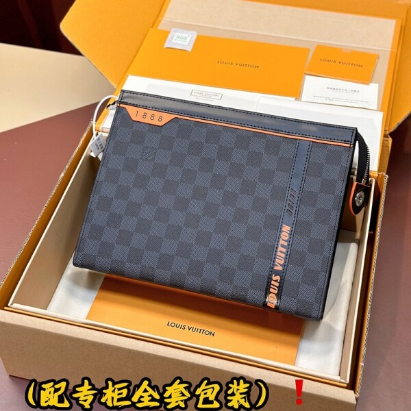 블링크,LOUIS VUITTON 루이비통 다미에 코발트 클러치 백 N60241