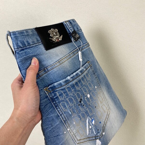 위핑,디올 고품질 남자 청바지 11