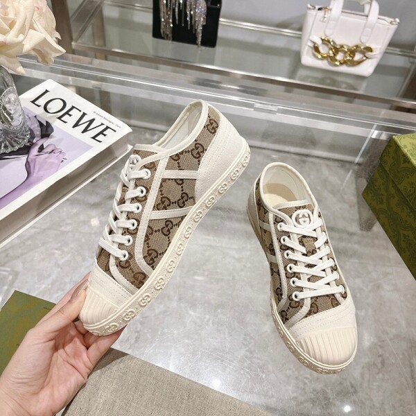 위핑,구찌 여성 스니커즈 GUCCI GG 캔버스 스니커즈 759055FAC199756