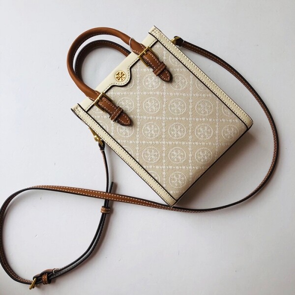 위핑,토리버치 미니 티 모노그램 토트 150217 TORY BURCH