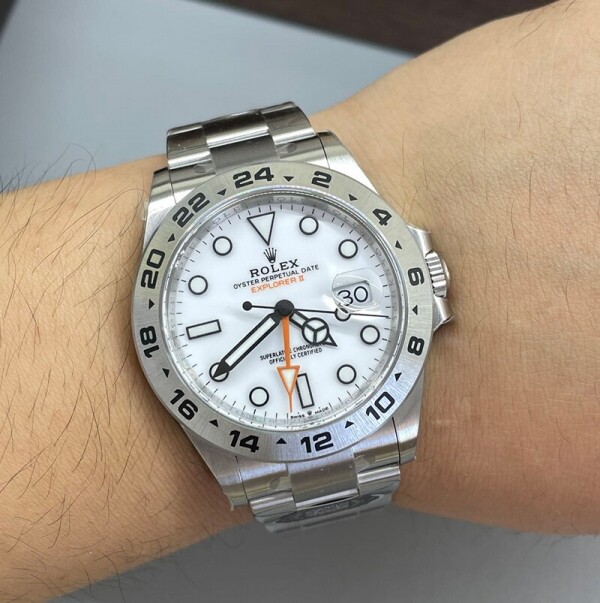 위핑,롤렉스 Explorer II 시계: 오이스터스틸 42MM M226570 0001
