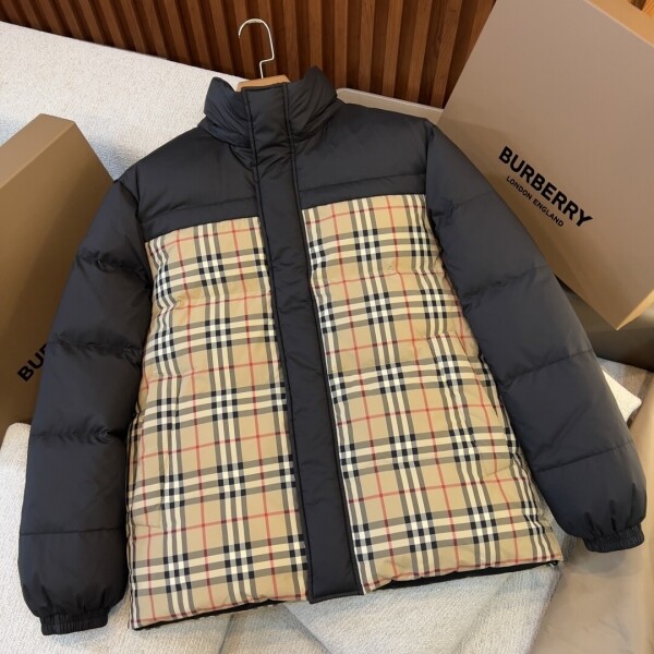 위핑,버버리 리버시블 체크 퍼퍼 재킷 아카이브 베이지 80792961