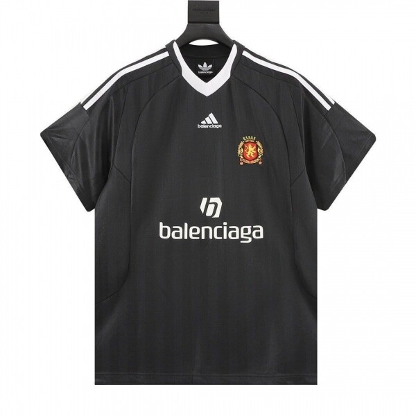 위핑,아디다스 Adidas Balenciaga 발렌시아가 콜라보레이션 축구 유니폼 반팔 티