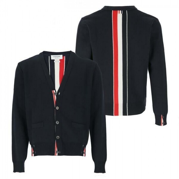 블링크,톰 브라운 Thom Browne 니트 가디건 MKC324A Y1002 415 곤색