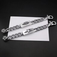 크롬하츠 Chrome Hearts 925 실버 커플 십자가 팔찌
