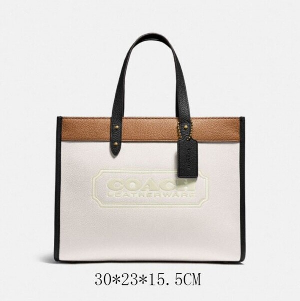 위핑,COACH 코치 필드 토트 30 코치뱃지 C0777 B4CAH C0777-white