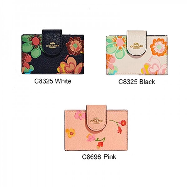 COACH 코치 카드지갑 아코디언 카드 케이스 드리미 랜드 플로럴 프린트