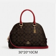COACH 코치 케이티 사첼 크로스 토트백 2558-brown-red
