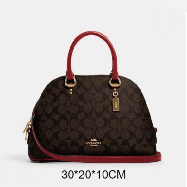 위핑,COACH 코치 케이티 사첼 크로스 토트백 2558-brown-red