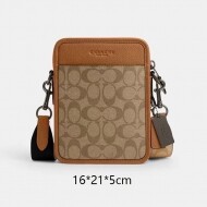 코치 설리번 크로스바디 인 블럭드 시그니처 캔버스 CS603