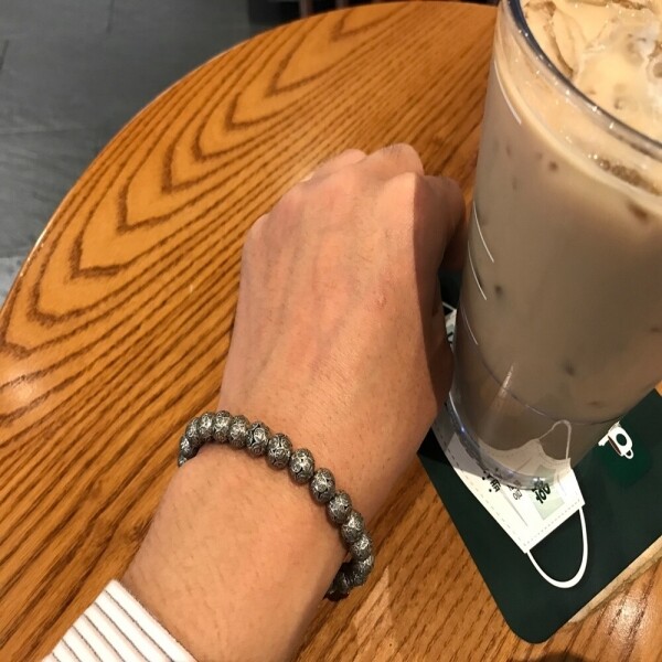 위핑,염주 불교 묵주 은팔찌 순은 남자 여자 선물 실버체인 남여공용 유니크한