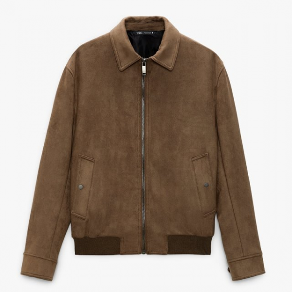 위핑,ZARA 자라 라펠 칼라넥 에코 스웨이드 자켓 Z1103