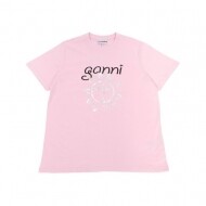 가니 GANNI SUN 그래픽 릴렉스드 반팔 티셔츠 T3771